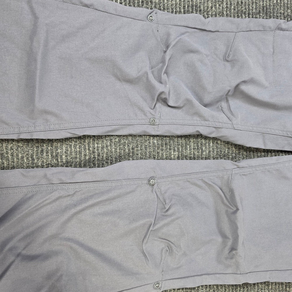Prana Halle Hiking Pants Womens 4 Gray Roll-Up Articulated Knee Stretch Trail - Picture 7 of 15